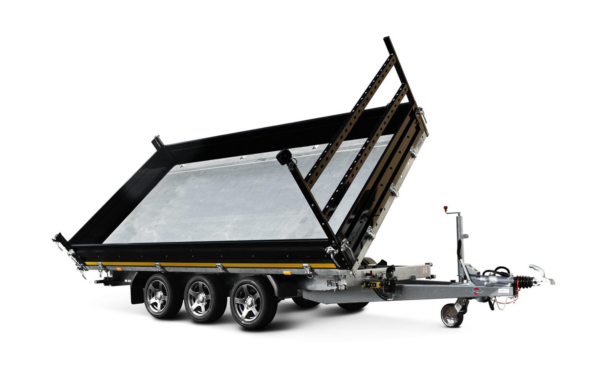 STEMA - 3-Seiten-Kipper TRIUS - SHDK O2 35-40-20.3 - 2 mm Stahlbordwand, Elektropumpe, 3-Achser - inkl. Lieferung