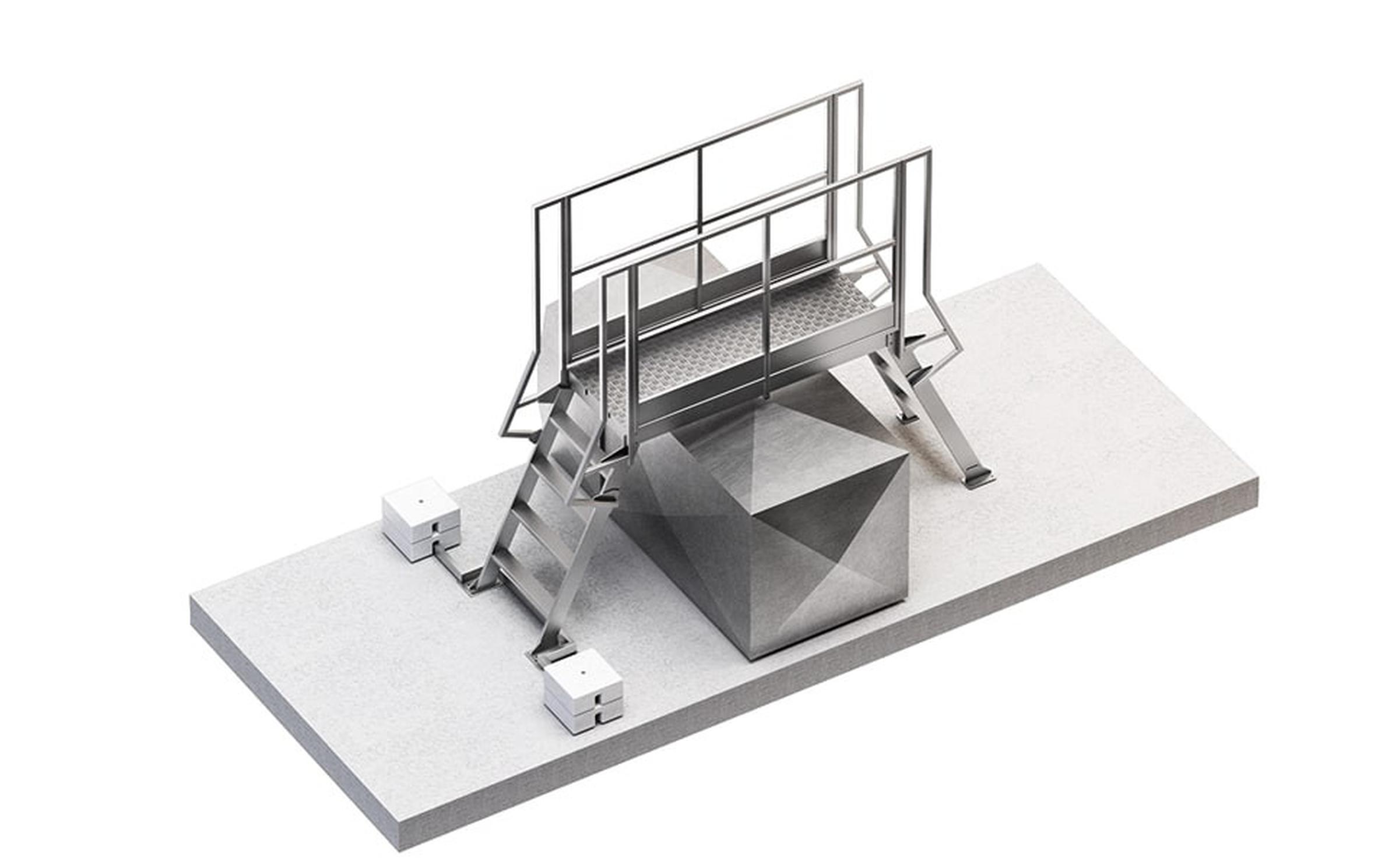 Rothoblaas - Geländer - Alu Leitermodul Overlane B: 800 mm-H: 2200 mm