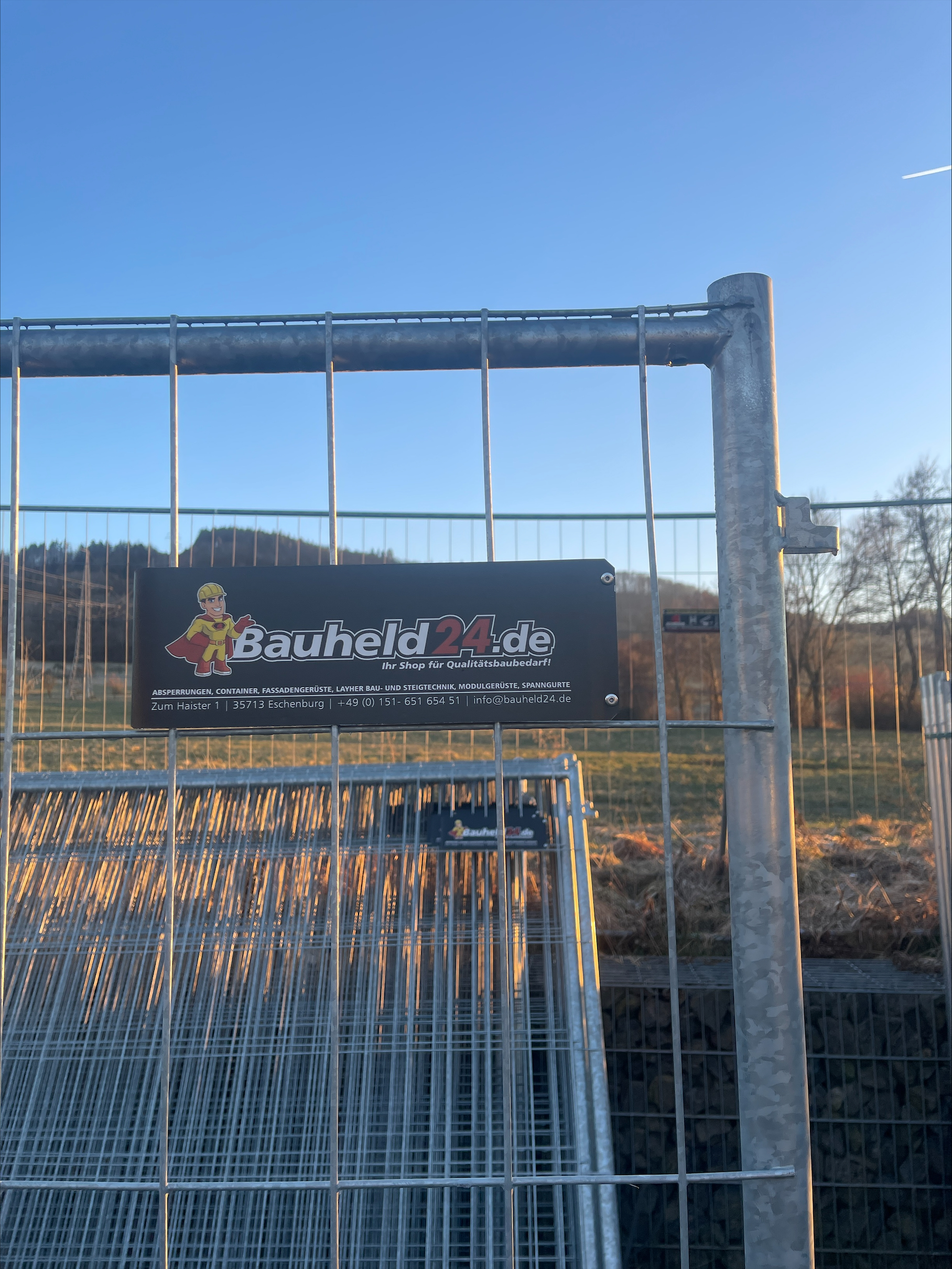 Bauheld24 - Bauzaun BH 2 - 3,50m x 2,00m 4mm Draht