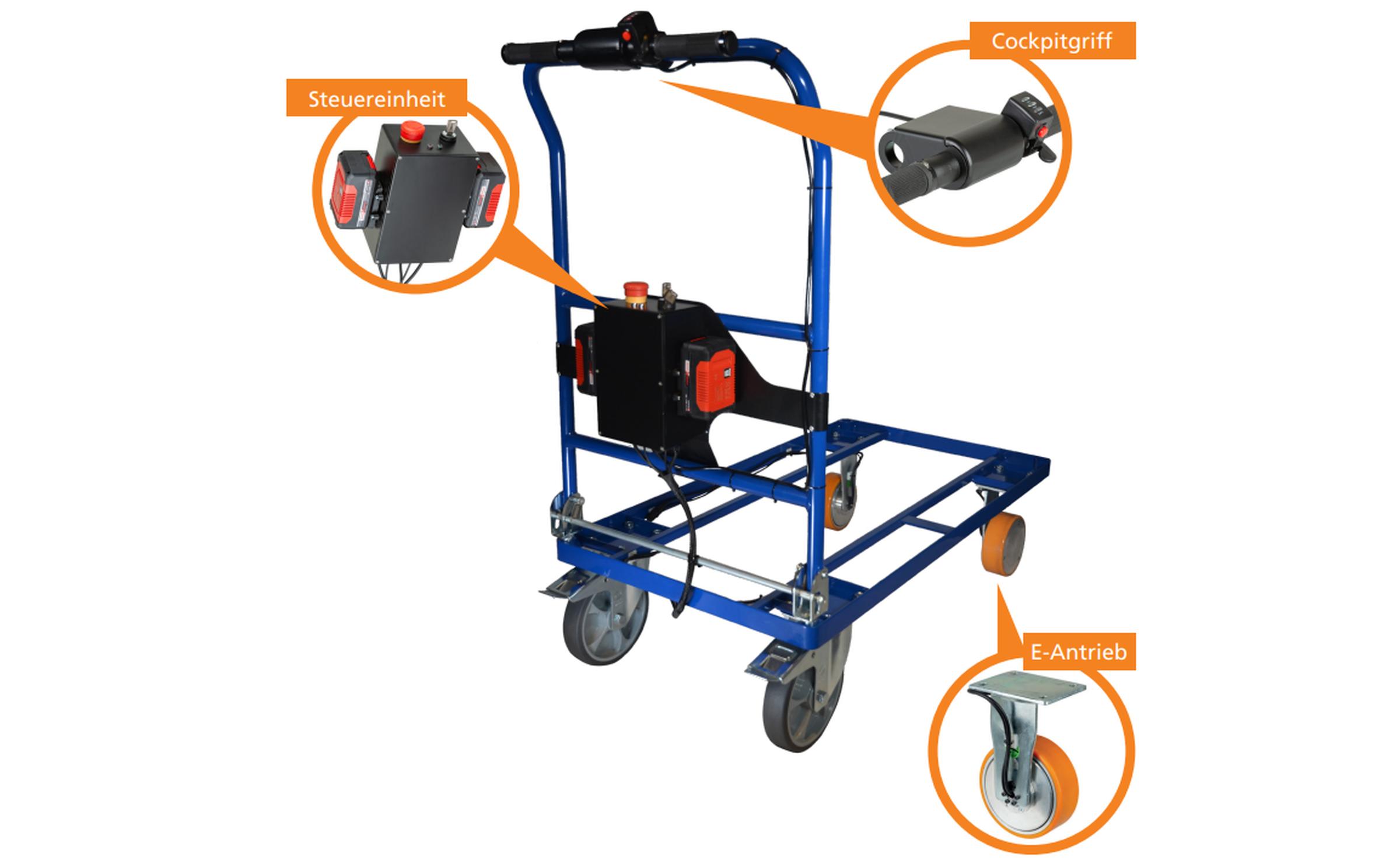 BS-Rollen - Elektrischer Tischwagen 1200 x 800 mm TIW.1280.E