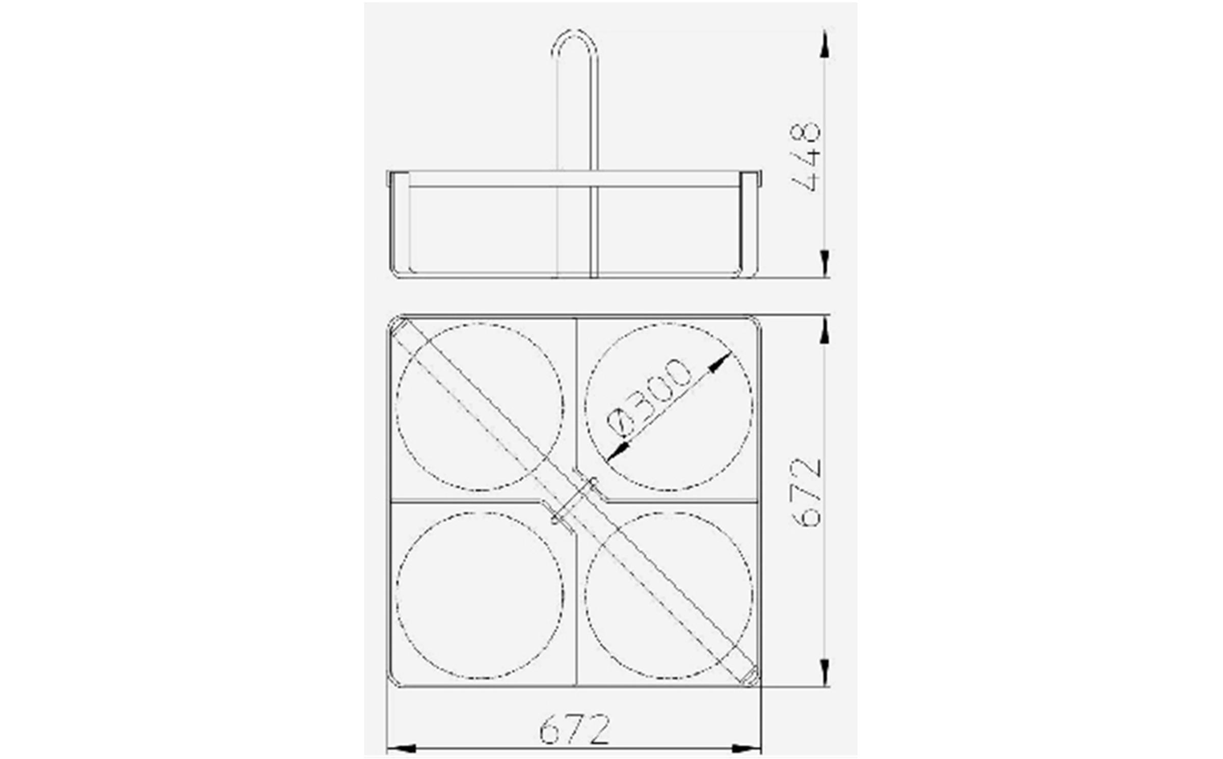 Böcker - Transportring für 4 Eimer - Bauwinde
