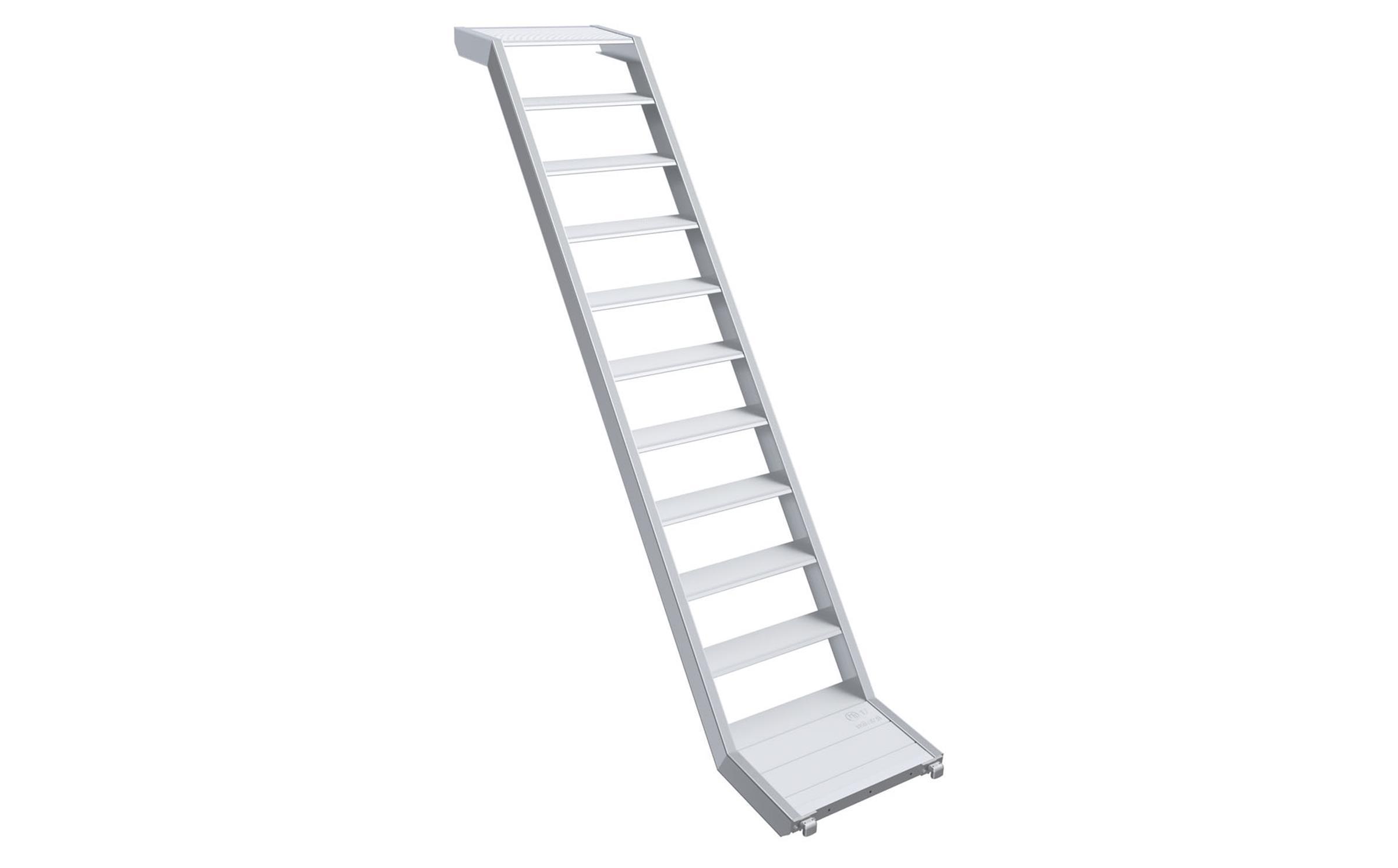 Aluminiumtreppe mit Podest 2,57m für Uni-Connect