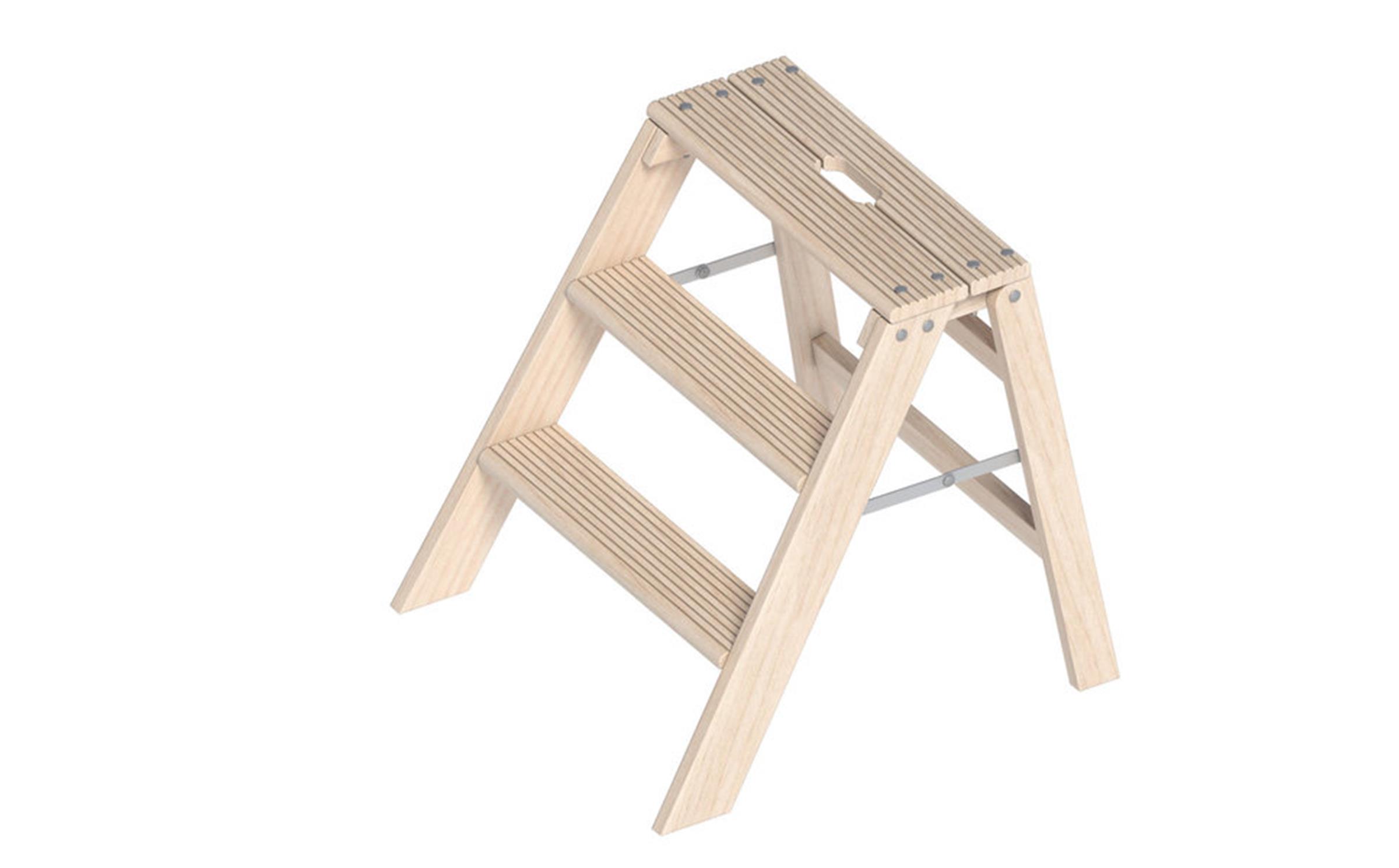 Layher - Klappbarer Holzstufentritt 1055 0,75m