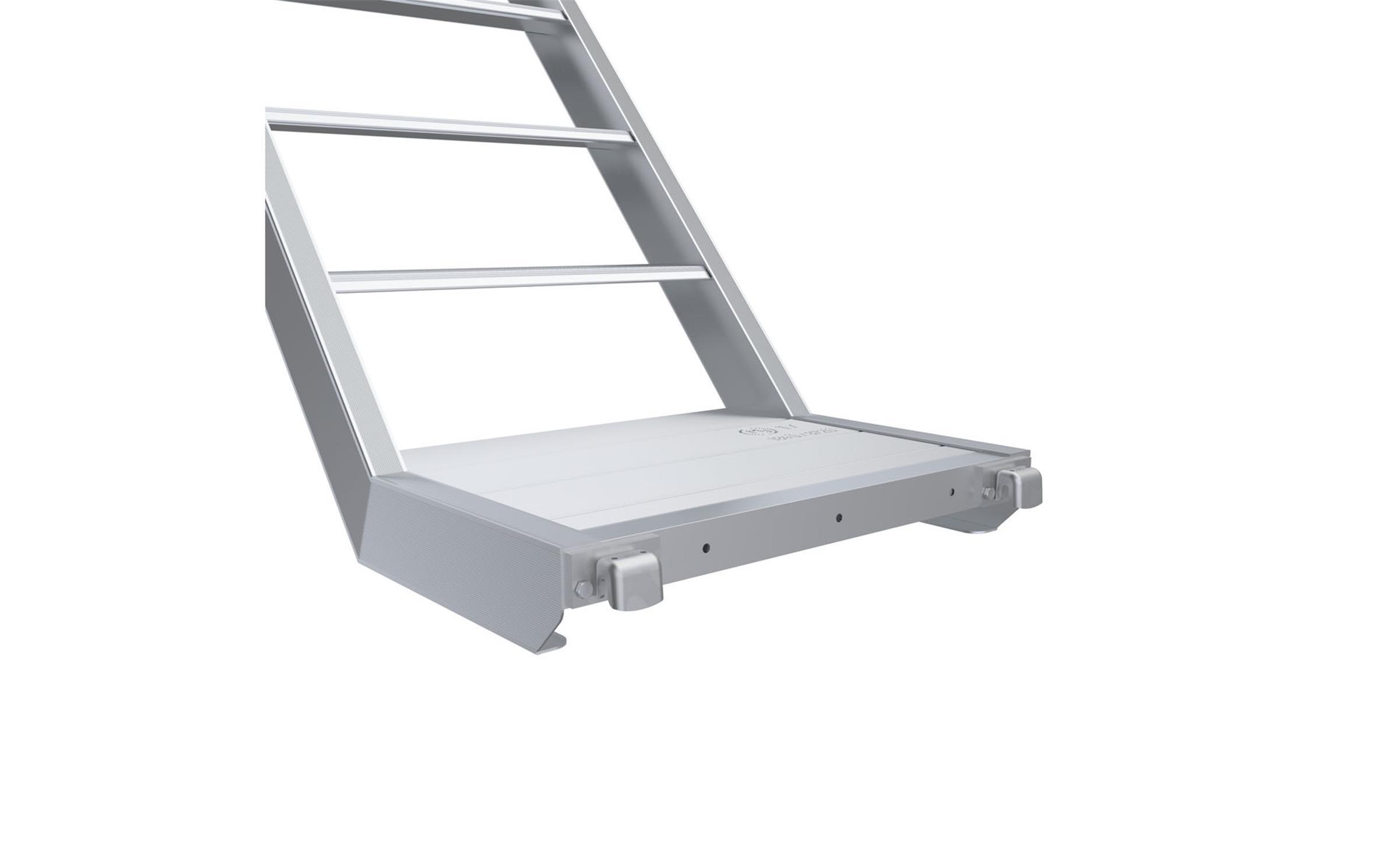 Aluminiumtreppe mit Podest 2,57m für Uni-Connect