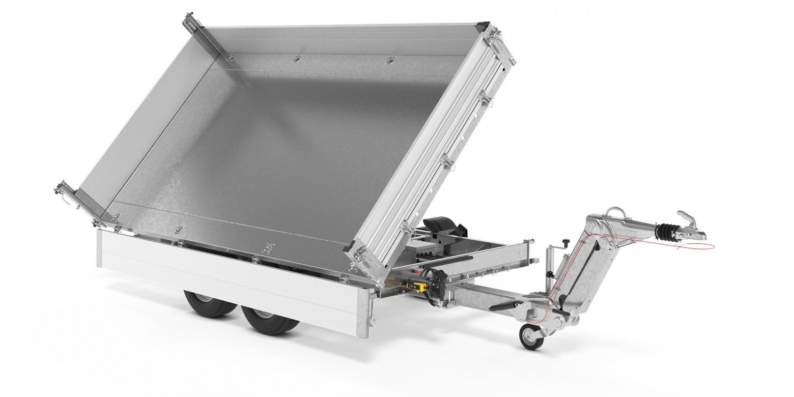 STEMA - 3-Seiten-Kipper TRIUS - SHDK O2 35-36-20.2 - mit ALU Bordwand, Elektropumpe und Zentralrohr - inkl. Lieferung