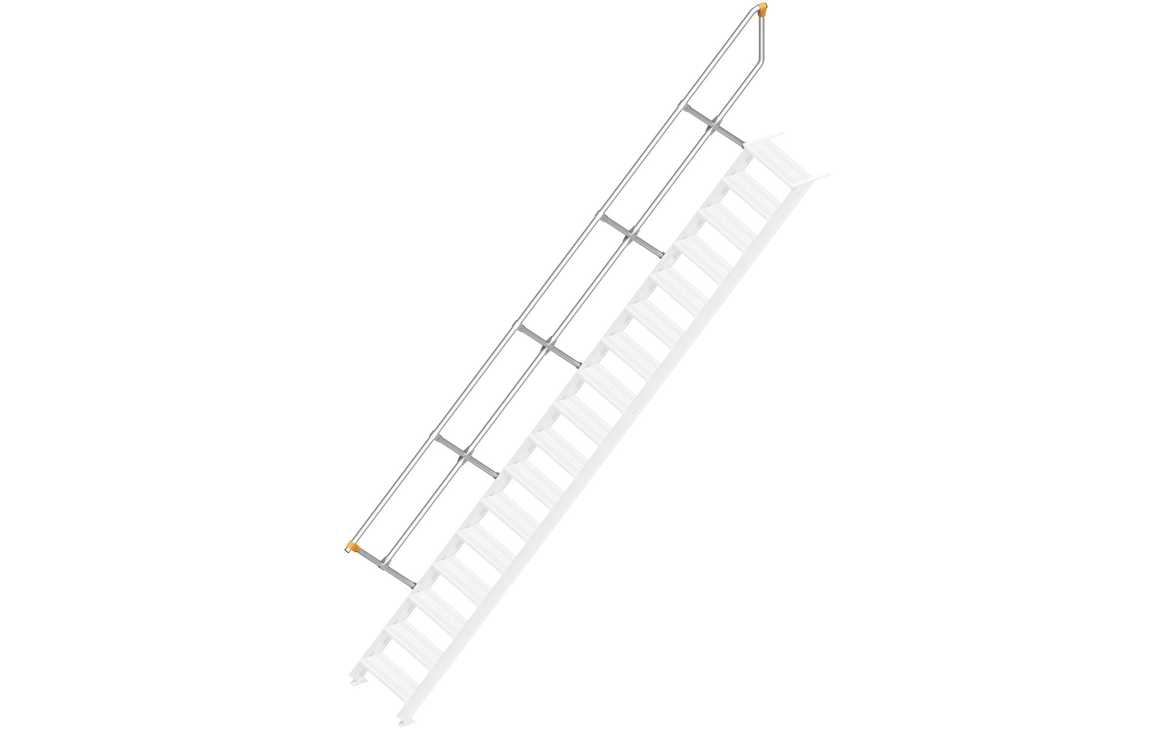 Layher - Treppengeländer Alu-Treppe 111 - 45° 3,40m