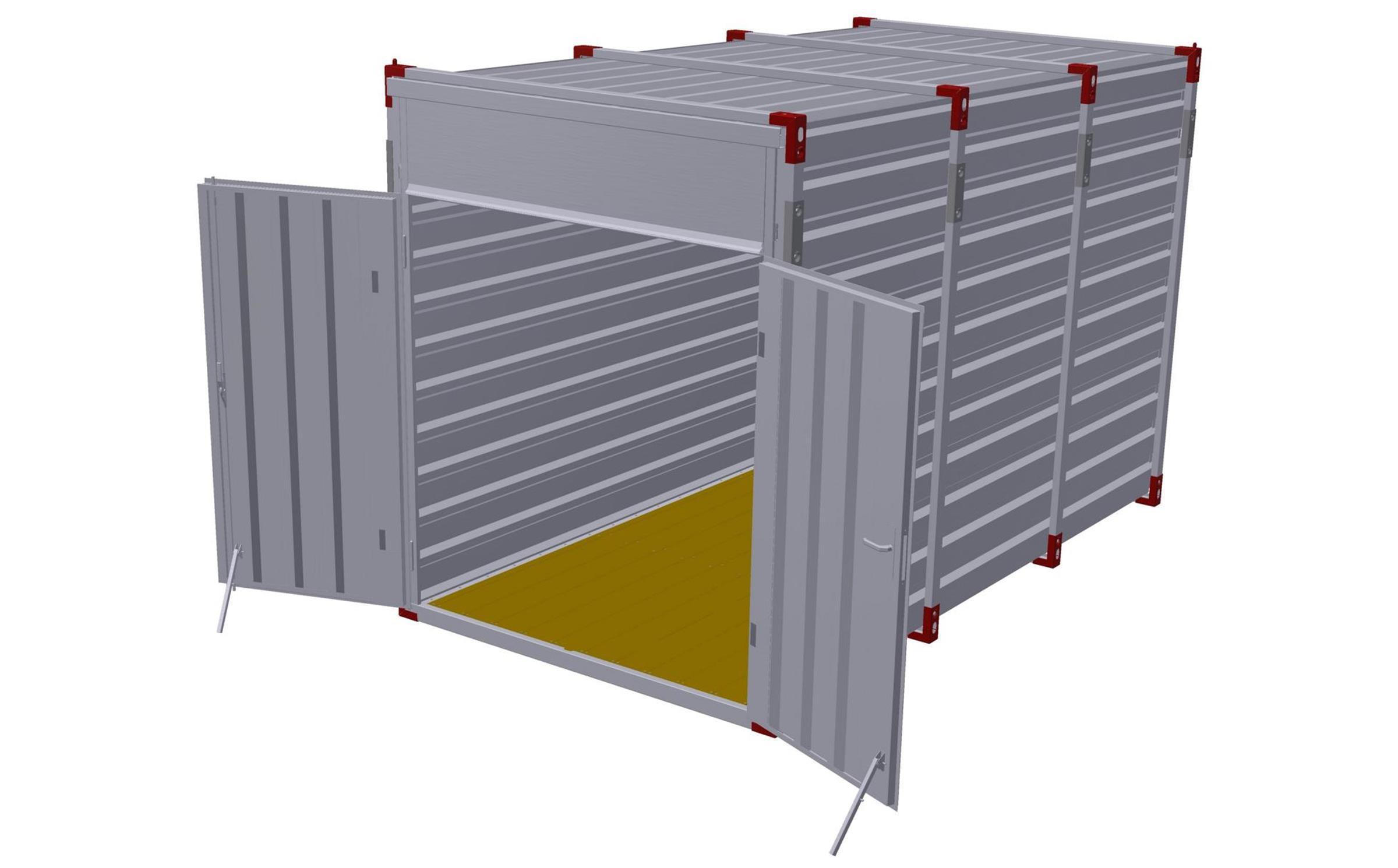 TÜV KOVOBEL - Zusätzliche Doppeltür 2,43m Container