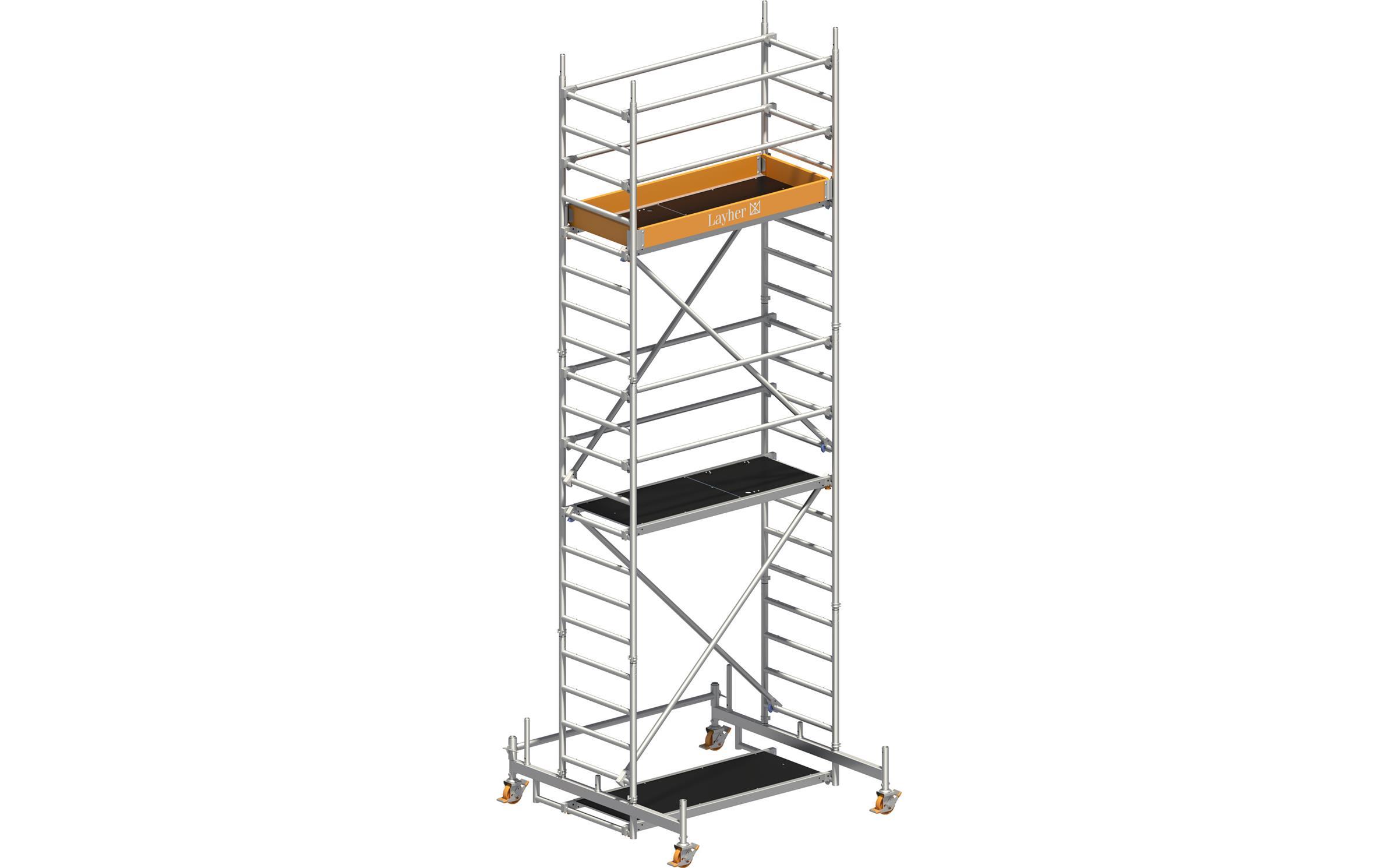 Layher Rollgerüst - Uni Leicht P2 1403204 AH 6,26m