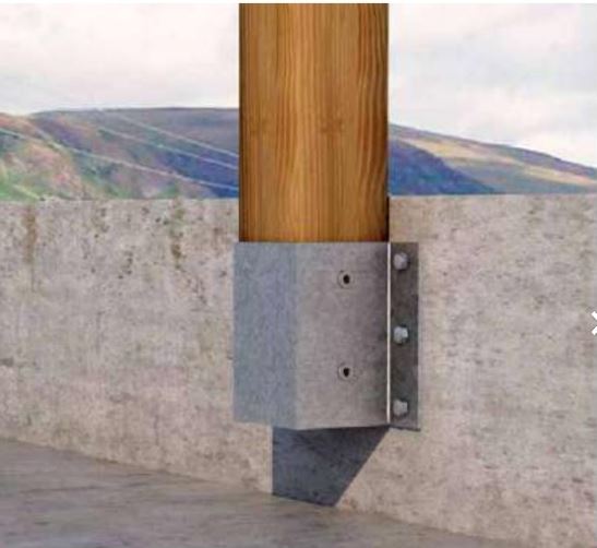 Pfostenträger zur vertikalen Befestigung - M1070