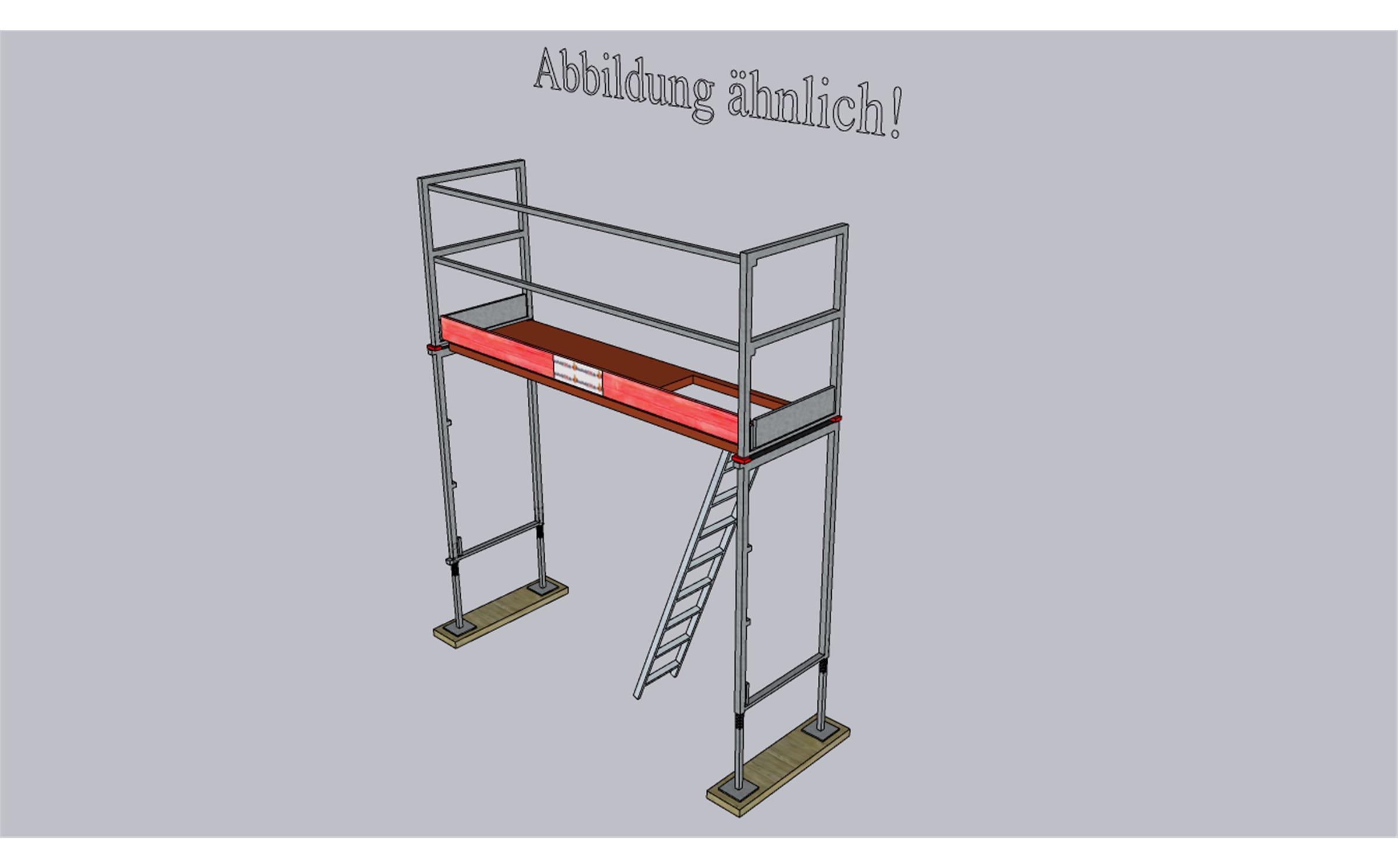 Komplettpaket - Feldlänge 2,57m - Länge 2,57m - Arbeitshöhe 4,30m für Uni-Connect
