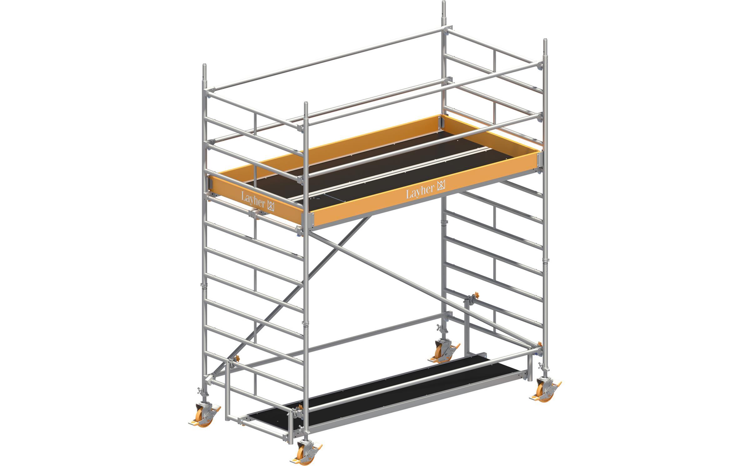 Layher Rollgerüst - Uni Breit P2 1402102 AH 4,20m