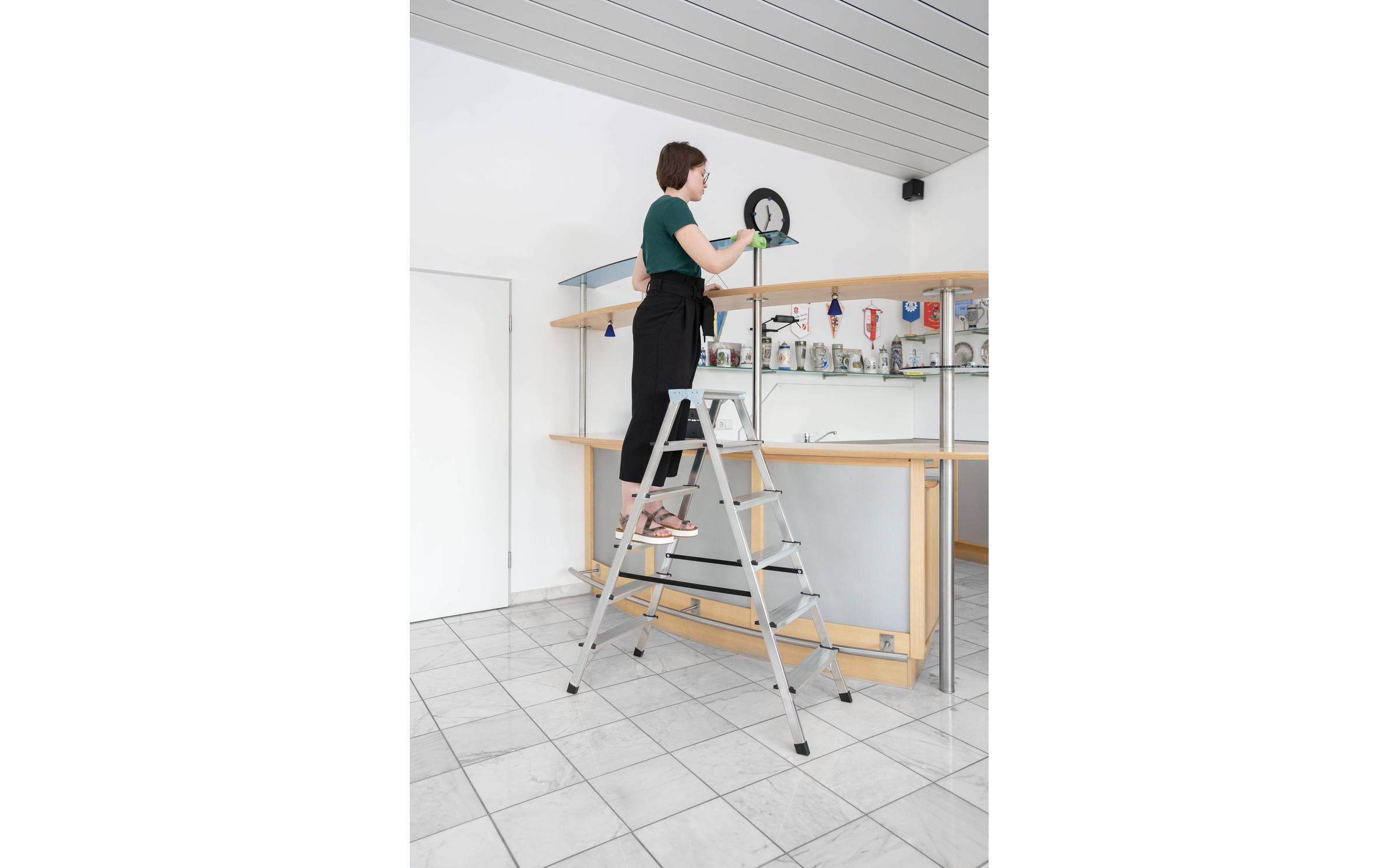 Munk - Haushaltsleiter beidseitig begehbar 2x3 Stufen